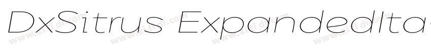 DxSitrus ExpandedIta字体转换